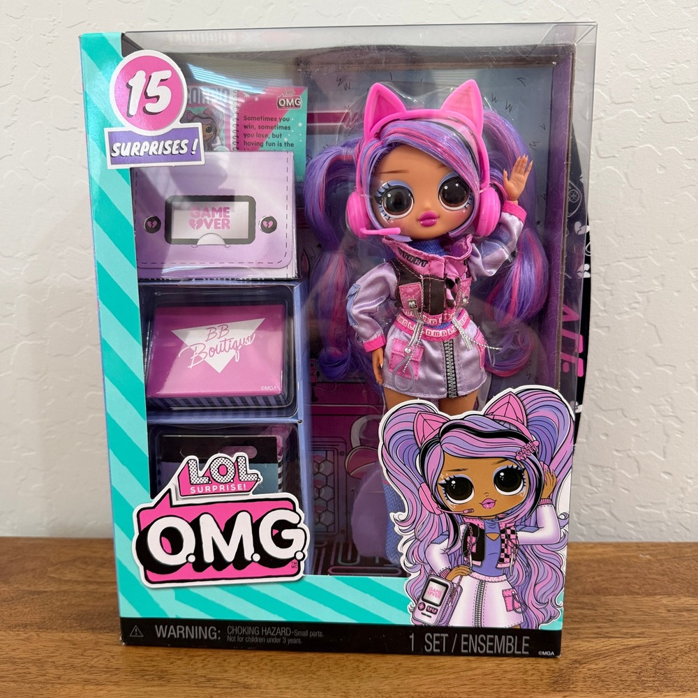 LOL Surprise OMG Ace Fashion Doll with 15 Surprises Gamer Theme NEW NIB